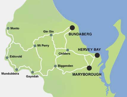Burnet-Wide Bay map